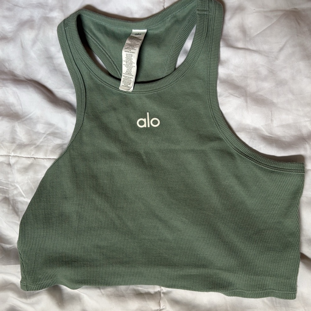 ALO Yoga Green Tank Top